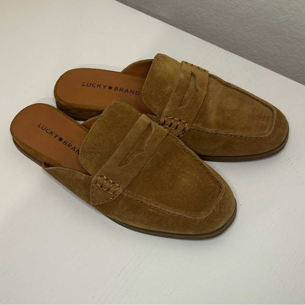 Lucky Brand Patsie Loafer Mule Size 6.5 – Neutral Tan
